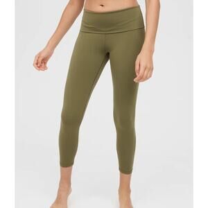 Aerie Offline Real Me High Waisted Foldover Legging Granola Groove Green Large